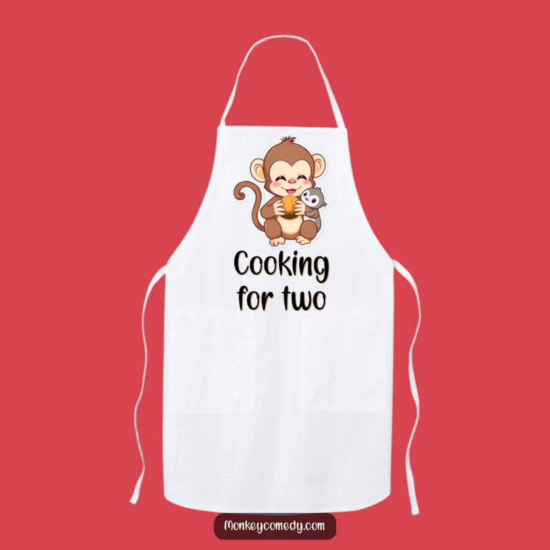 Funny Kawaii Monkey Apron - Cute Kitchen Companion, Hilarious Sharing Gift!