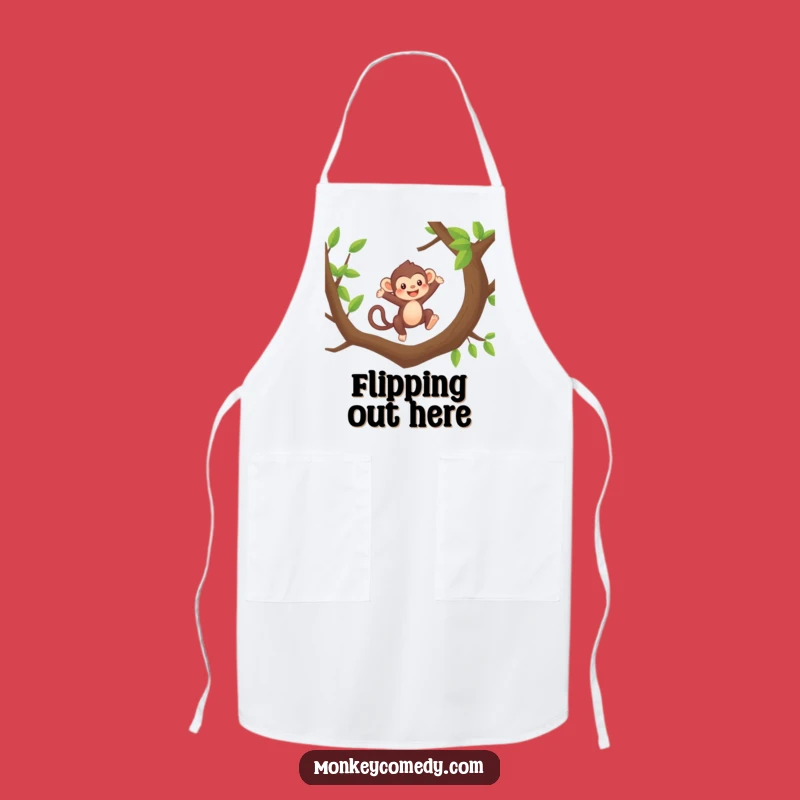 Funny Kawaii Monkey Apron - Leap into Cooking, Cute & Hilarious Gift!
