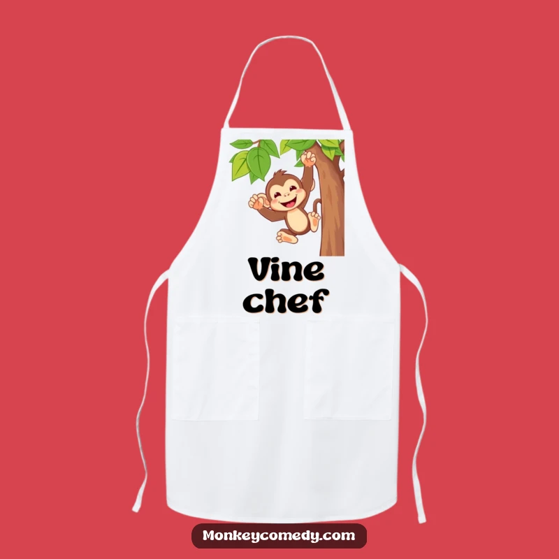Funny Monkey Chef Apron - Hilarious Swinging Kitchen Fun for Cooks