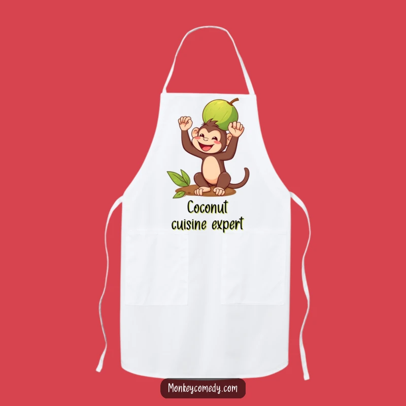 Funny Monkey Coconut Apron: Cook with Balance and Humor in This Hilarious Primate, Great Funny Gift