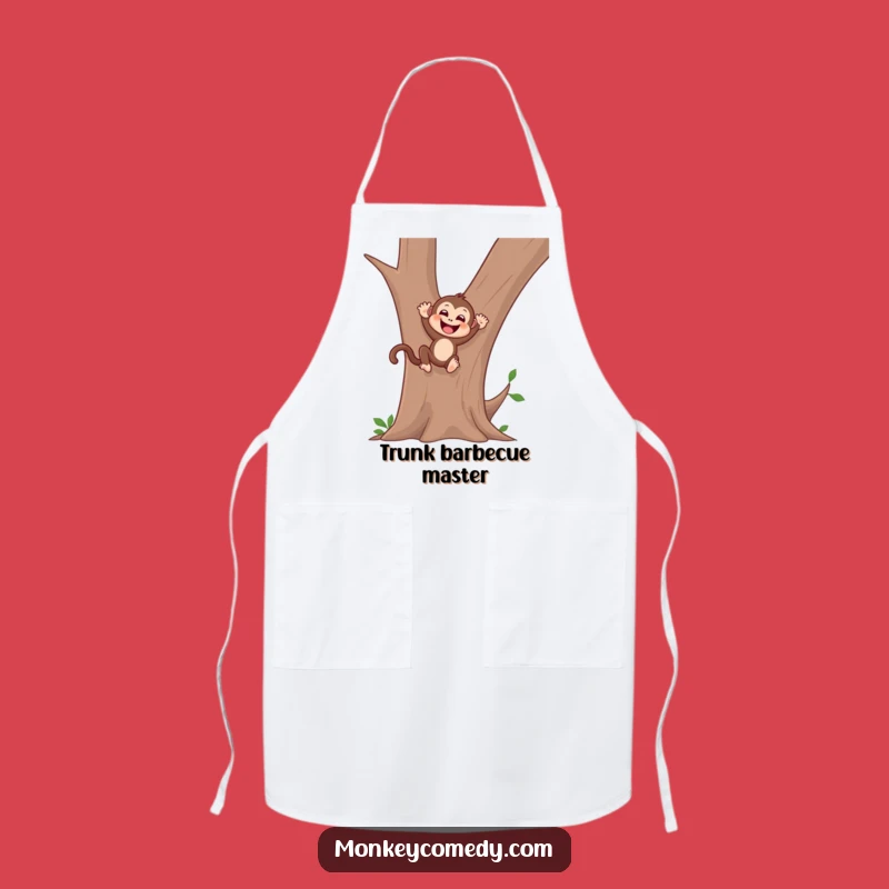 Funny Monkey Sliding Apron - Gleeful Kitchen Helper for Primate Fans