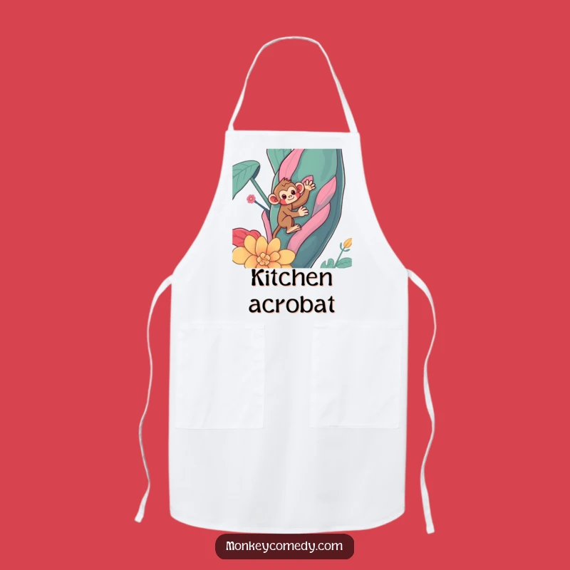 Funny Kawaii Monkey Chef Apron - Hilarious Kitchen Wear for Cooking Fun