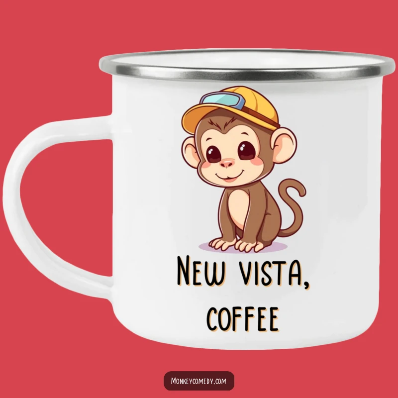 Durable Funny Explorer Monkey Camping Mug - Adventure Companion