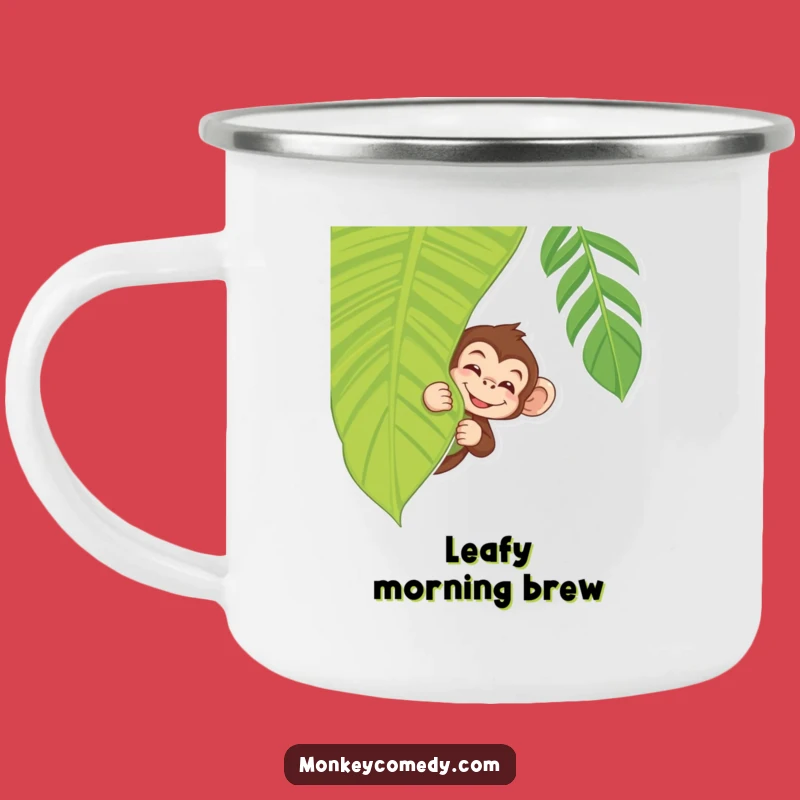 Funny Monkey Camping Mug: Jungle Adventure with a Playful Wink