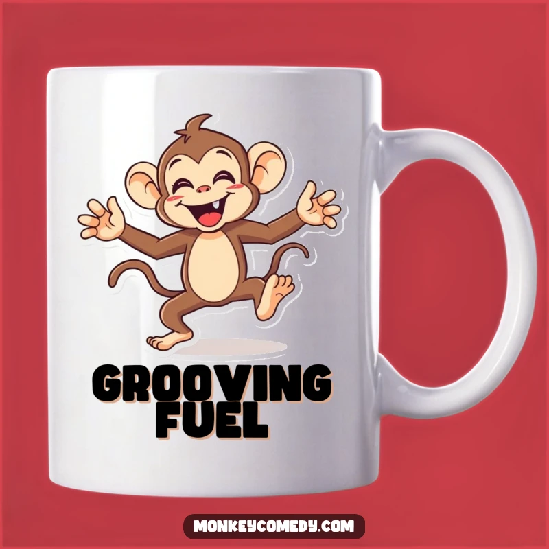 Funny Monkey Dance Mug - Energetic Moves, Hilarious Gift for Party Animals
