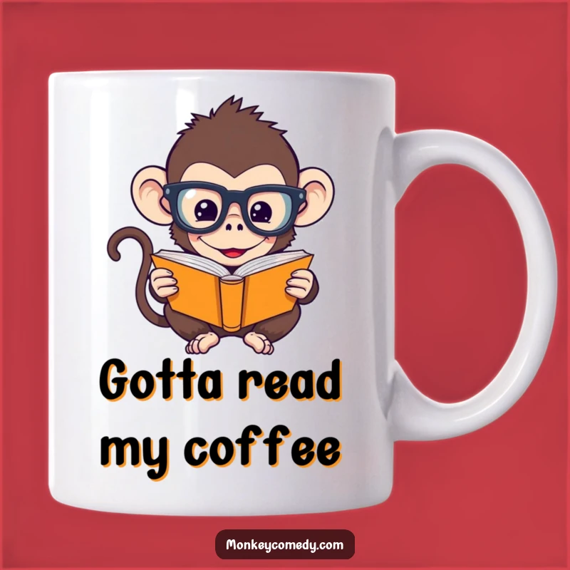 Funny Bookworm Monkey Mug: A Hilarious Gift for Smarty Pants
