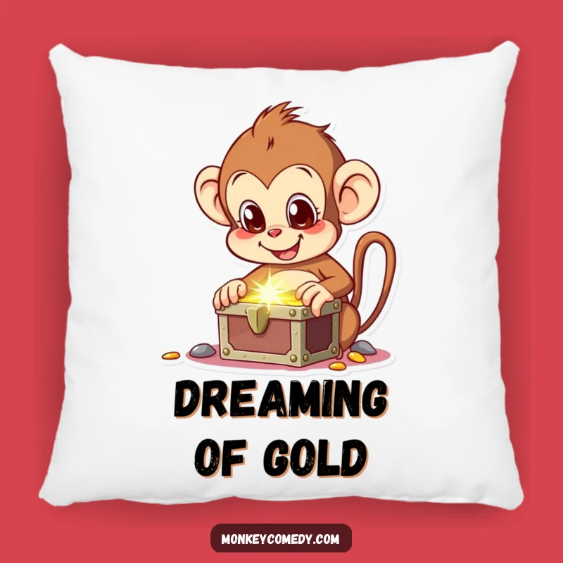 Funny Monkey Treasure Pillow - Comfy Accent for the Adventurous Soul