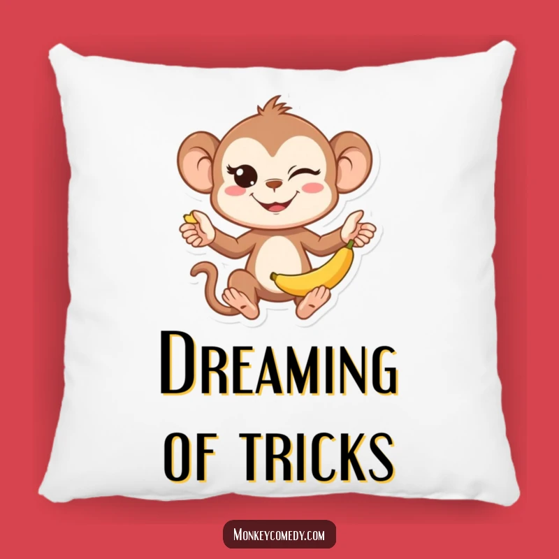 Kawaii Monkey Juggling Pillow - Comfy Funny Monkey Cushion, Amazing Funny Gift Throw Pillow