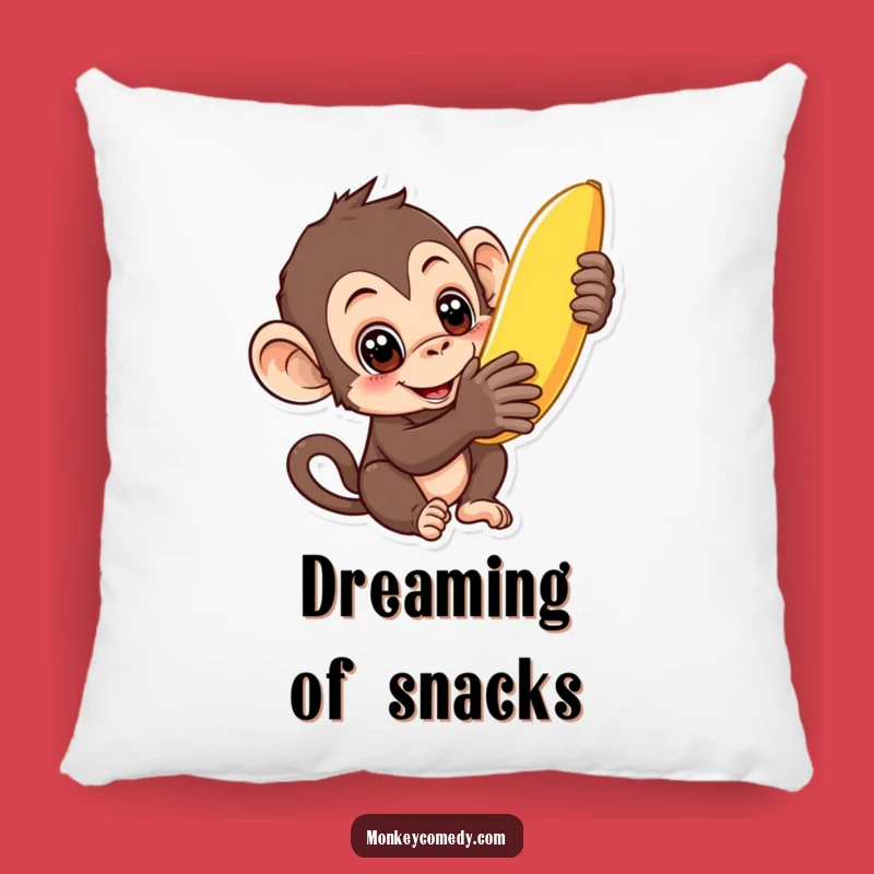 Funny Curious Monkey Pillow: Cozy Comfort for Your Appetites