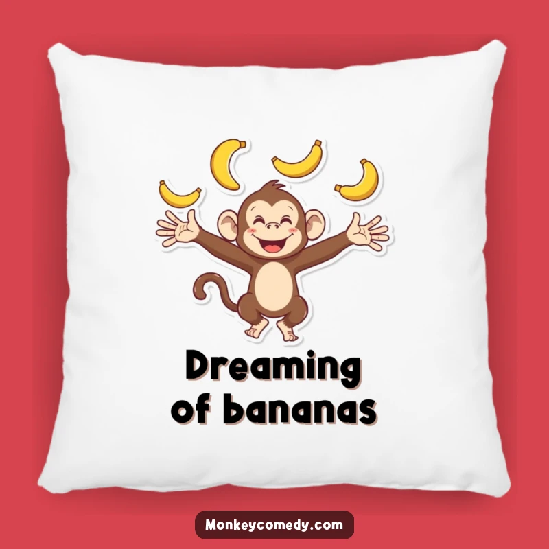 Funny Monkey Pillow - Cozy and Hilarious Juggling Decor for Your Home