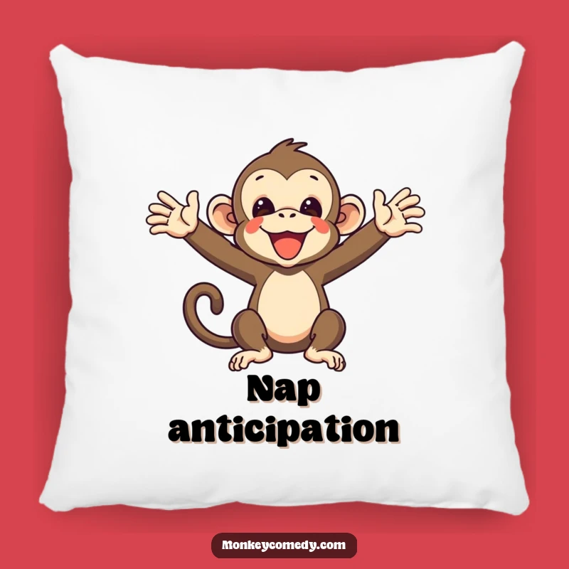 Funny Monkey Pillow - Comfy Primate Arms Outstretched Cushion