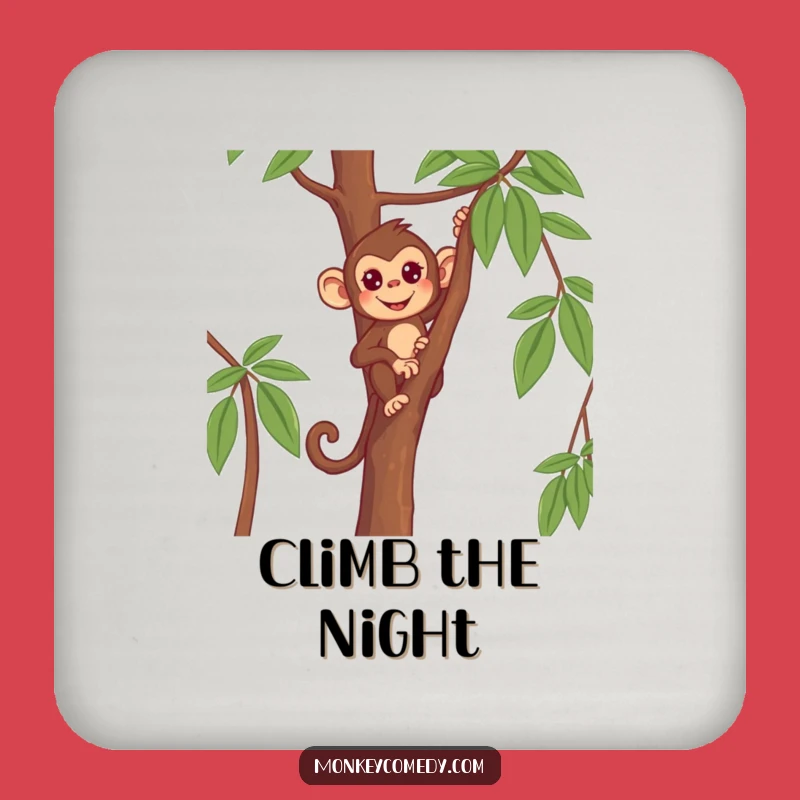 Funny Monkey Coaster - Determined Primate Climbing Protector