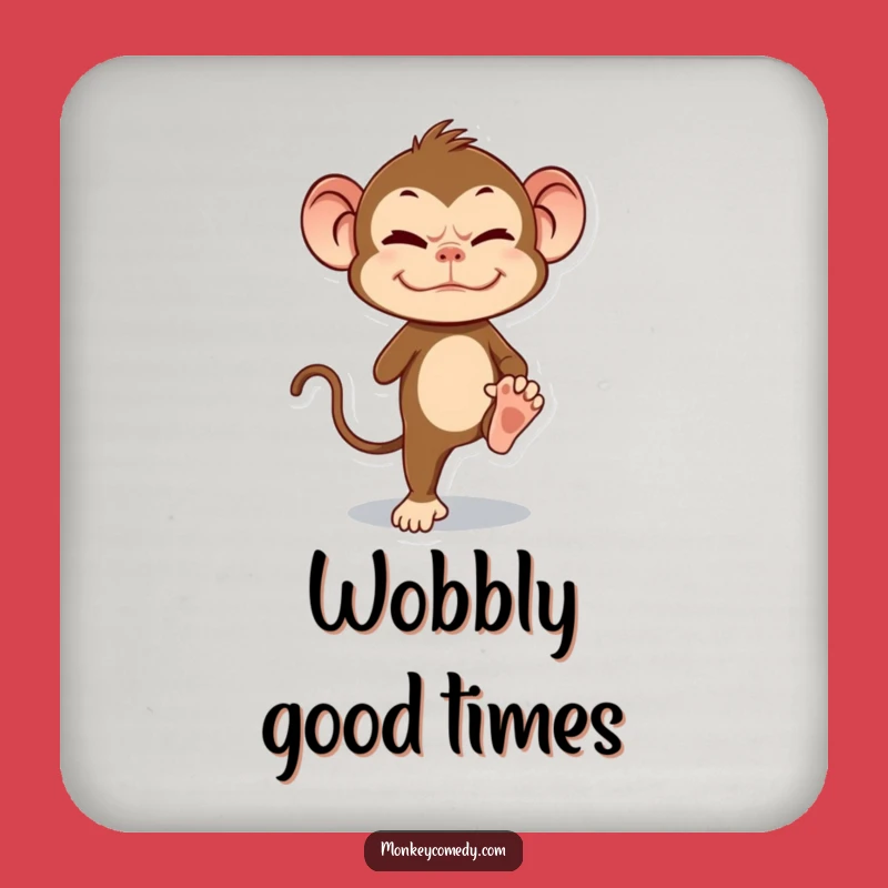 Funny Monkey Coaster - Hilarious Balancing Primate Table Protector
