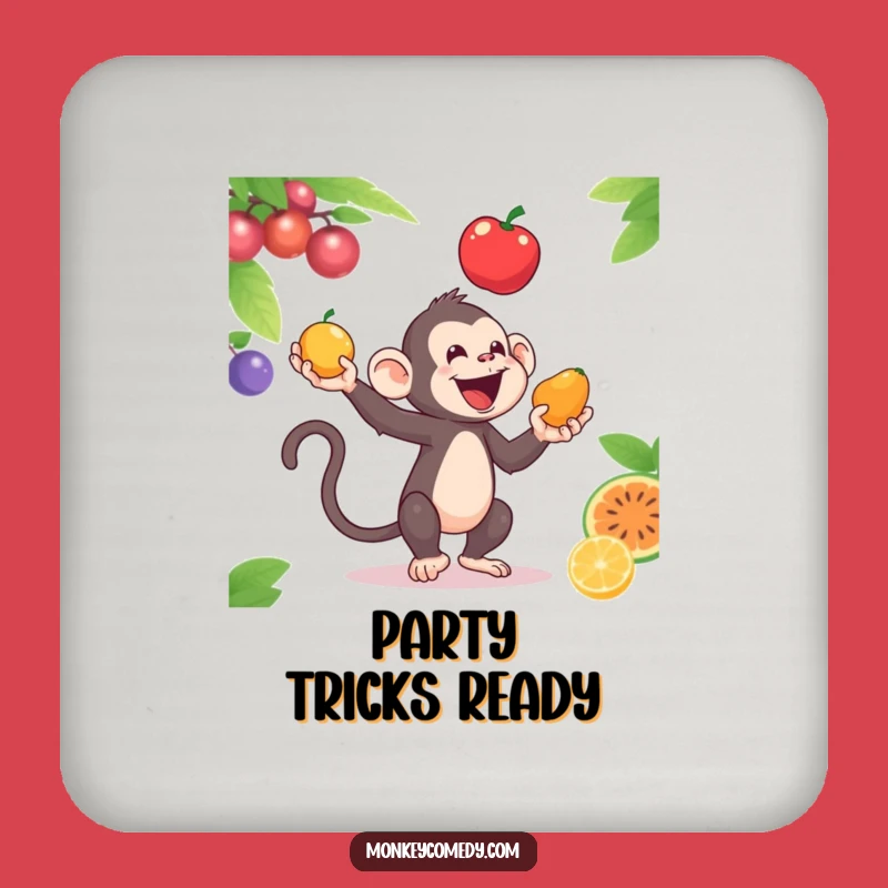 Funny Monkey Juggling Coaster - Protect Surfaces with Primate Fun