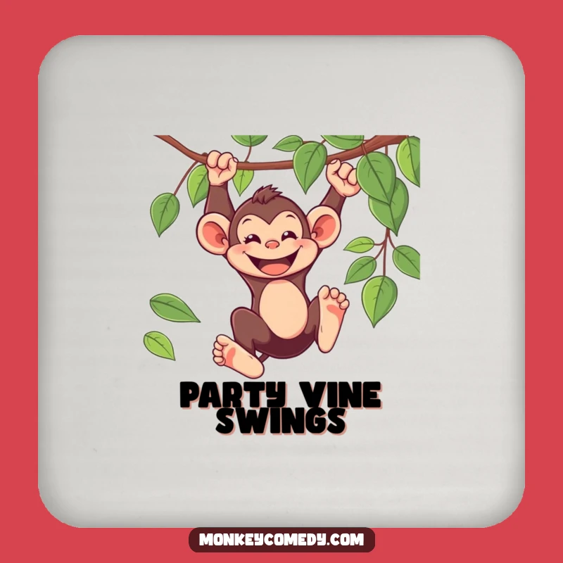 Funny Monkey Coaster: Swinging Primate Protects Surfaces Gift