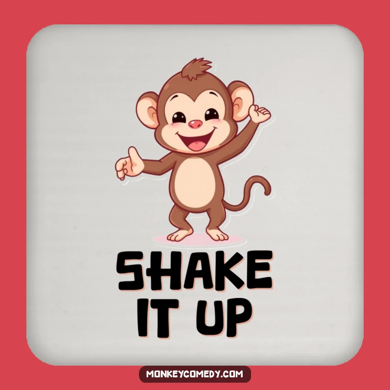 Funny Dancing Monkey Coaster - Protect Surfaces with Humor