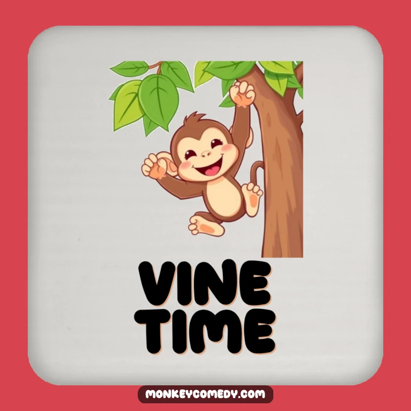 Funny Monkey Coaster - Hilarious Swinging Design to Protect Your Surfaces