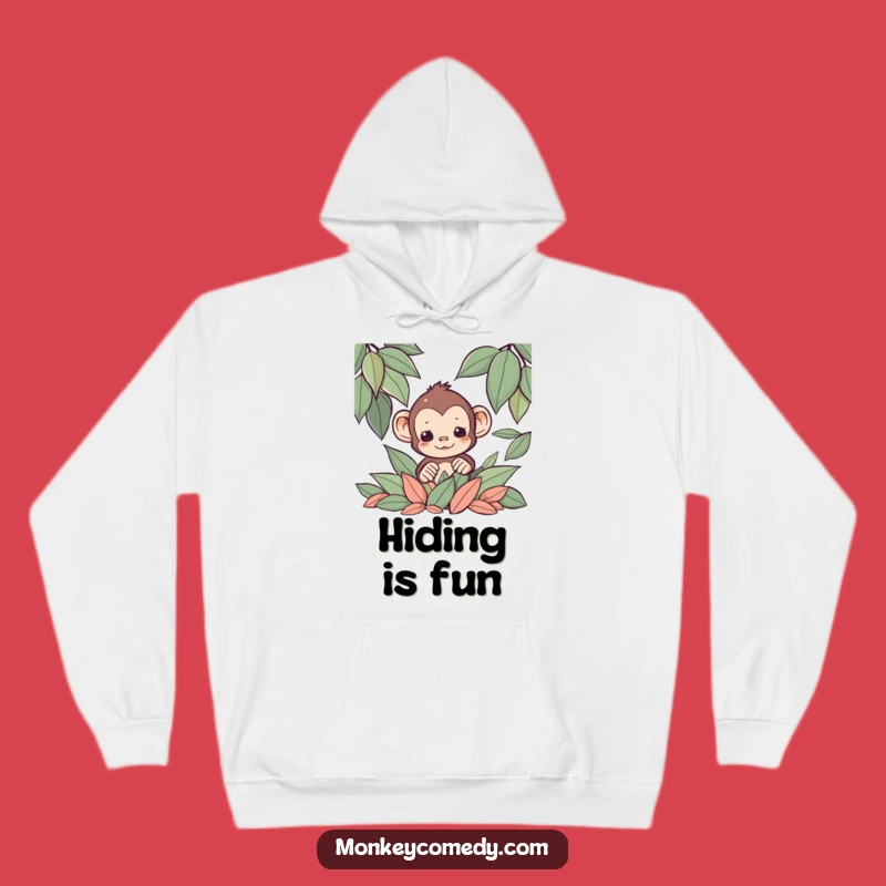Cozy Funny Kawaii Monkey Leaf Hoodie: Hidden Delights Funny Gift