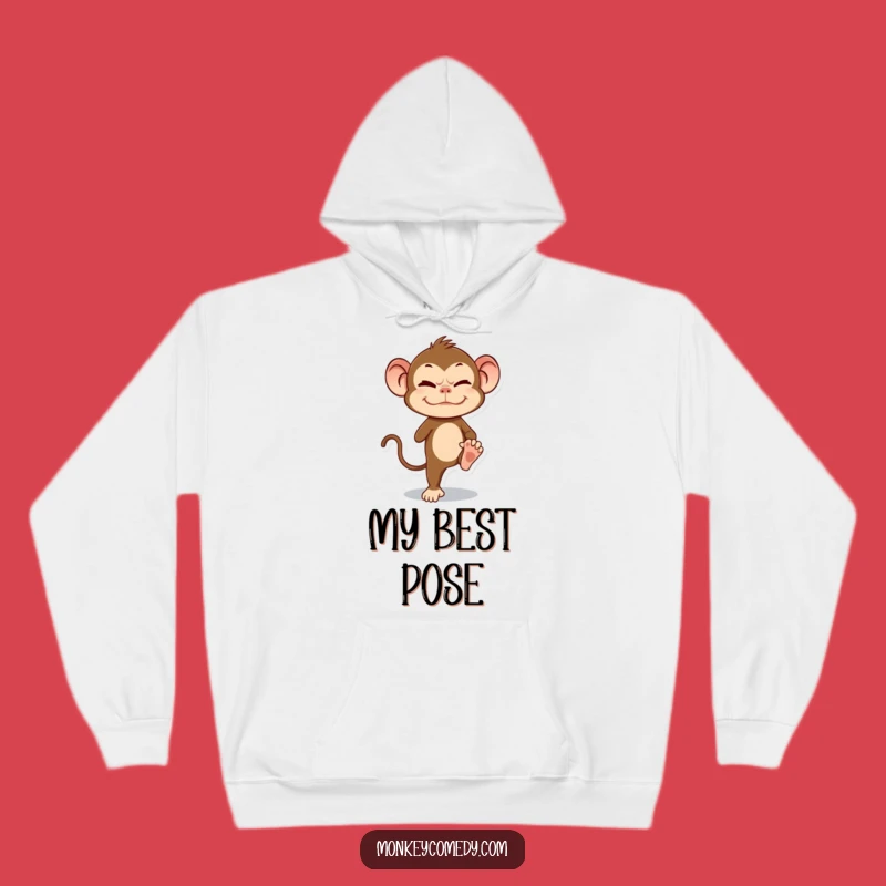 Funny Monkey Hoodie - Comfy Hilarious Balancing Primate