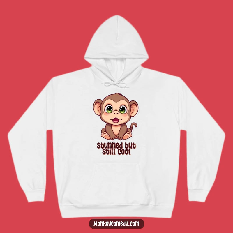 Funny Monkey Surprise Hoodie: Cozy Up With Comedic Astonishment