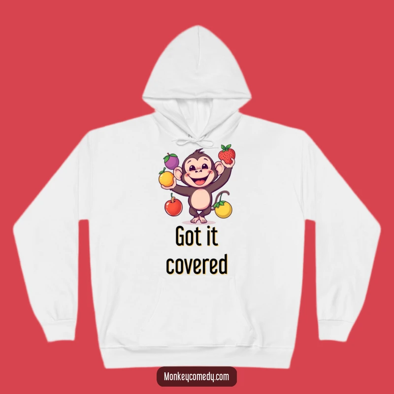 Funny Monkey Hoodie: Cozy Juggler Hamper Funny Gift Sweatshirt