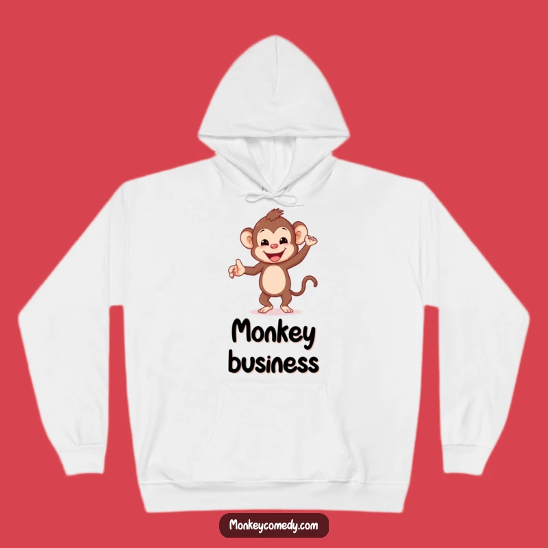 Cozy Funny Dancing Monkey Hoodie - Warm & Hilarious Primate Wear