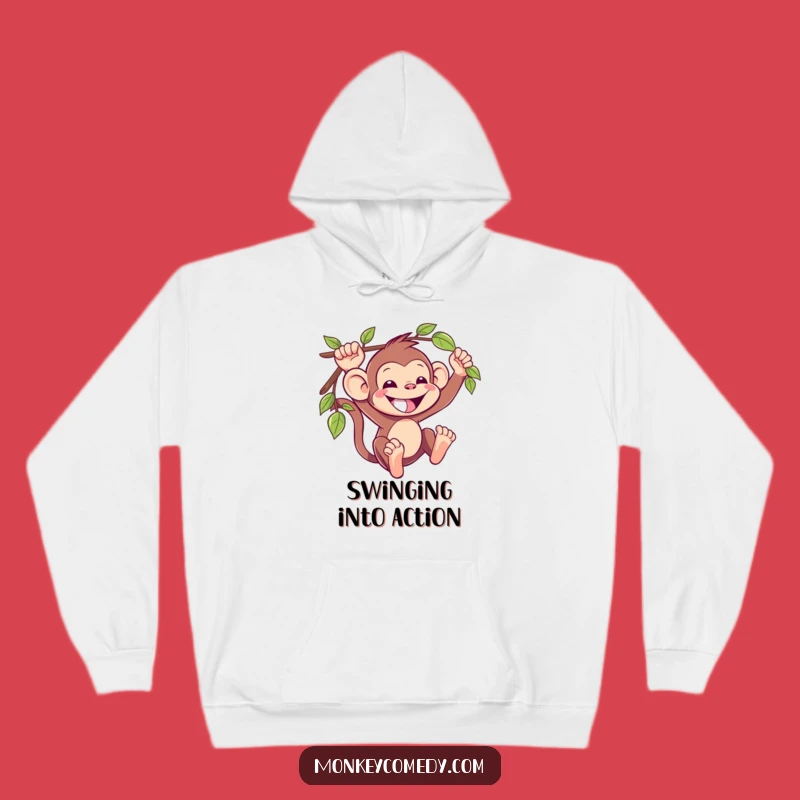 Cozy Funny Kawaii Monkey Hoodie: Warmth Meets Jungle Hilarity