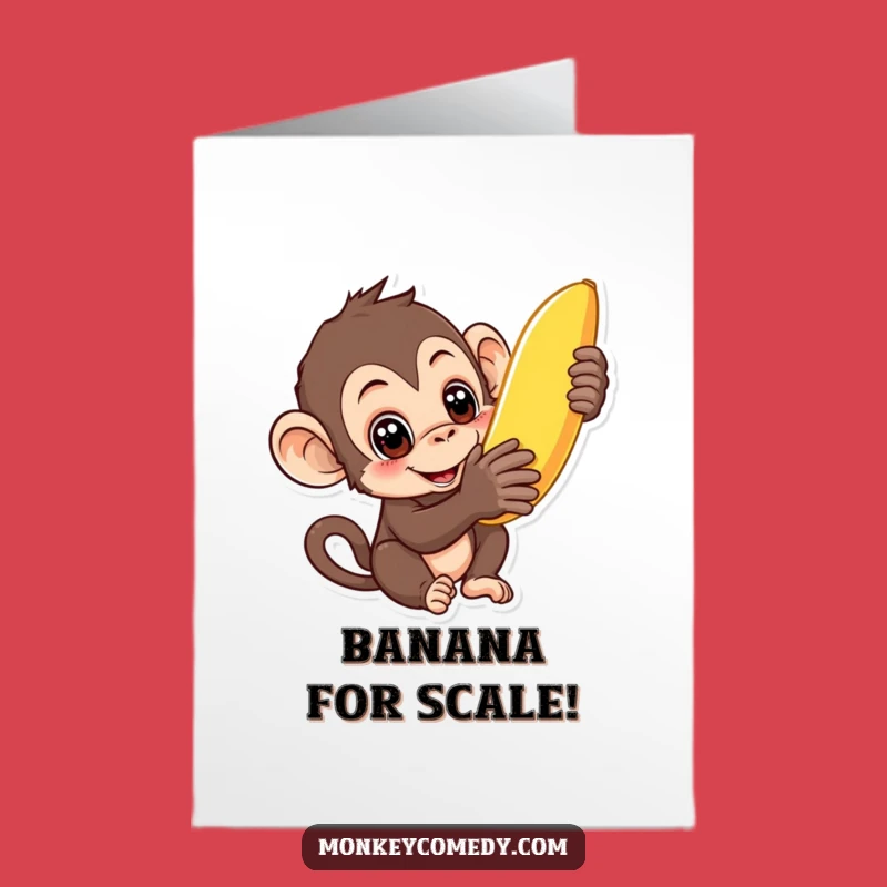 Free Printable Monkey Card: Curious Banana Birthday, Downloadable DIY Gift