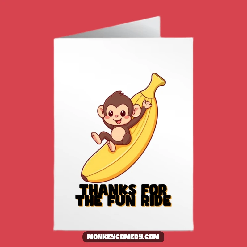 Free Printable Thank You Card: Fun Monkey Banana DIY Gift!