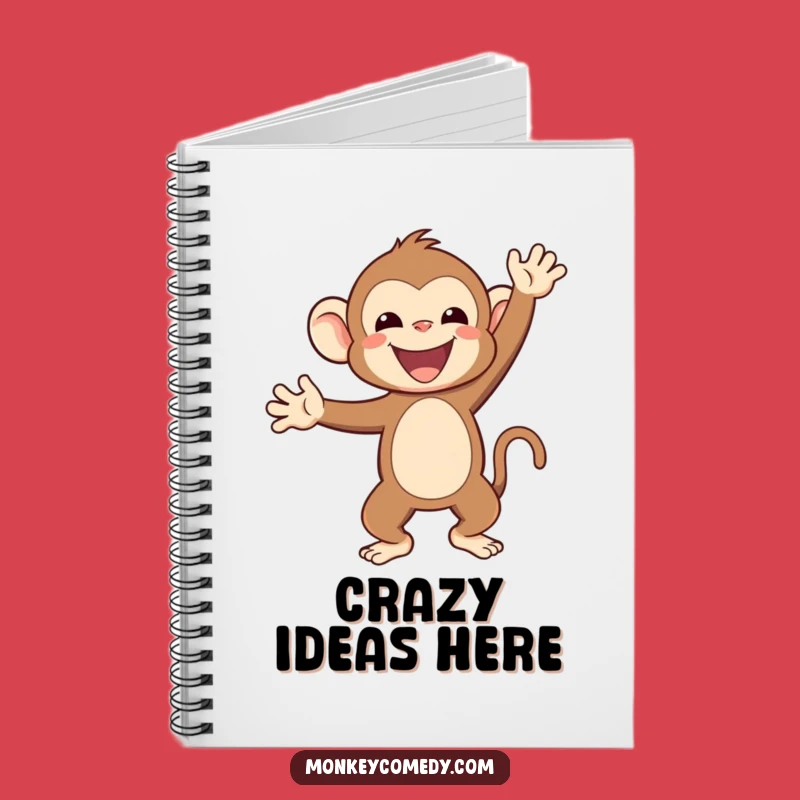 Funny Kawaii Monkey Handstand Notebook: Jot Down Ideas Funny Gift