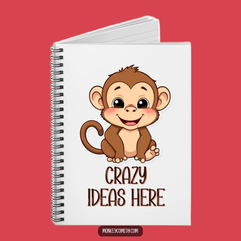 Funny Monkey Face Notebook: Jot Down Ideas with Primate Expressions
