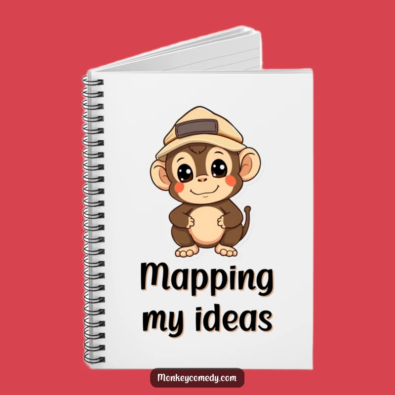Funny Kawaii Monkey Explorer Notebook: Chart Your Adventures With Humor