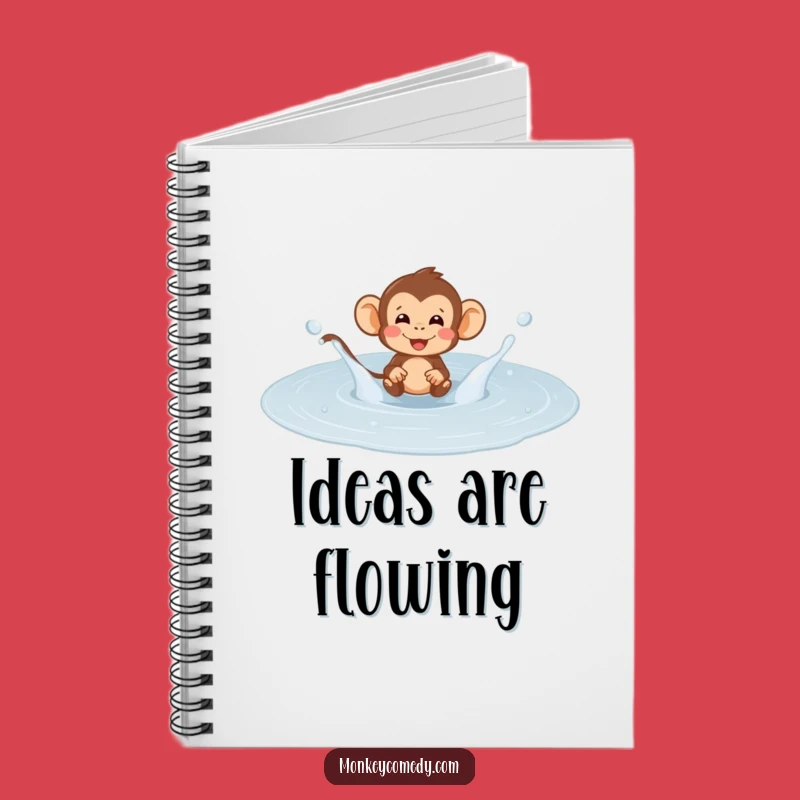 Funny Monkey Puddle Splash Notebook: Journal Your Fun, Primate Playful Notes!