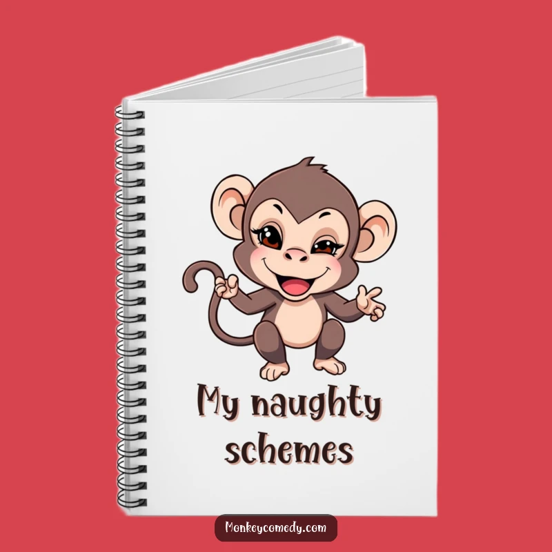 Funny Monkey Wink Notebook - Jot Down Your Mischievous Ideas