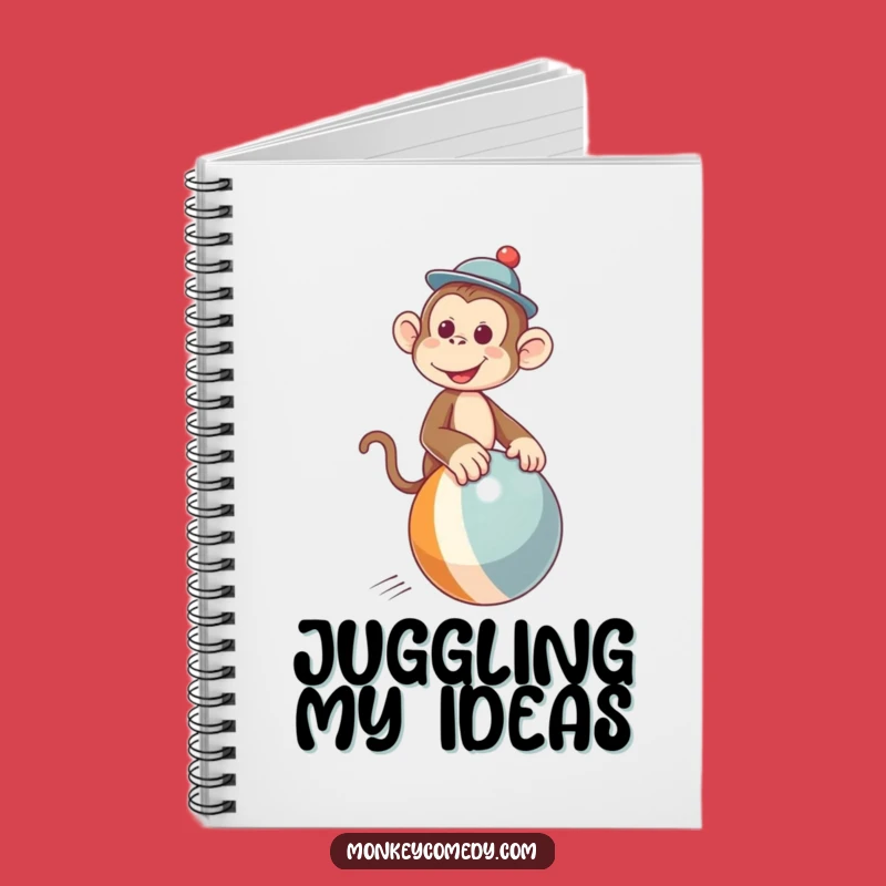 Funny Monkey Hat Ball Ride Notebook: Jot Down Your Funniest Ideas