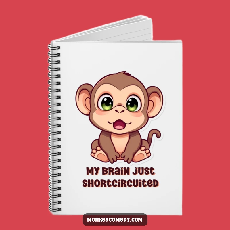 Funny Monkey Surprise Notebook: Jot Down Thoughts With Astonished Flair