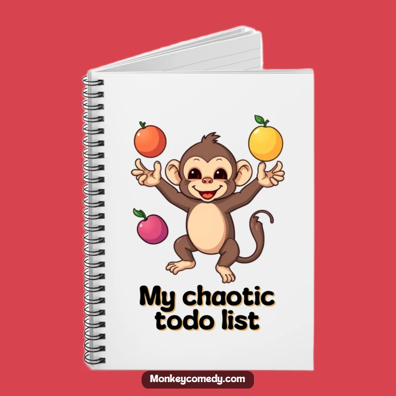 Funny Monkey Juggling Fruits Notebook: Capture Ideas With Skillful Playfulness