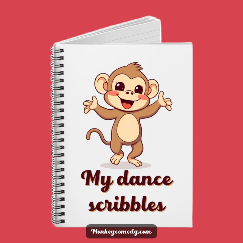 Funny Kawaii Monkey Dance Notebook: Jot Down Laughs with Silly Tail Dancing Pages