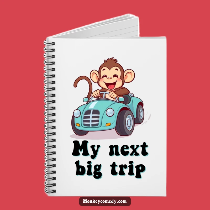 Funny Monkey Toy Car Race Notebook: Journal Your Speed, Primate Racing Notes!