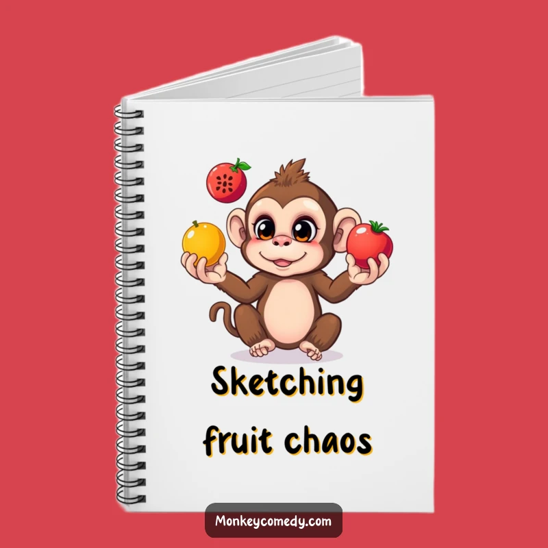 Funny Monkey Juggling Notebook: Jot Down Ideas with Playful Jungle Whimsy