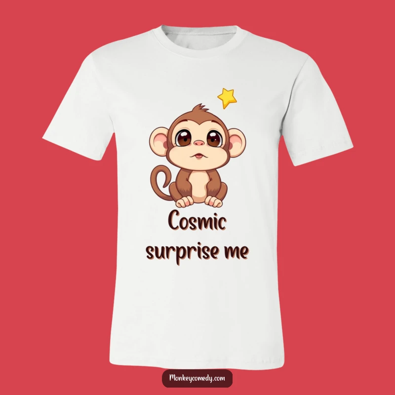 Funny Monkey Falling Star T-Shirt: Dream Big with This Hilarious Tee!
