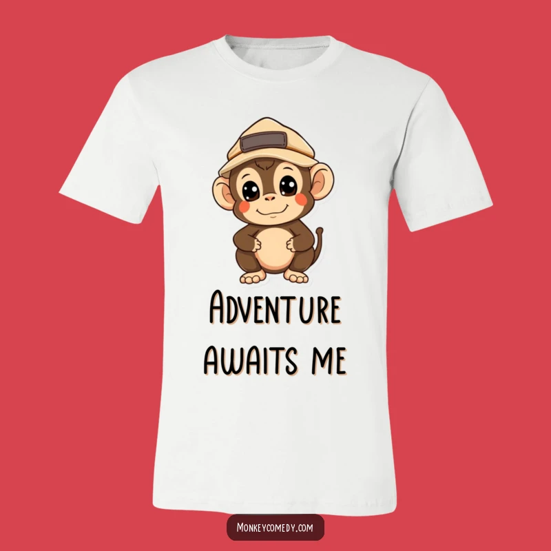 Funny Kawaii Monkey Explorer T-Shirt: Wear Your Curiosity With Pride