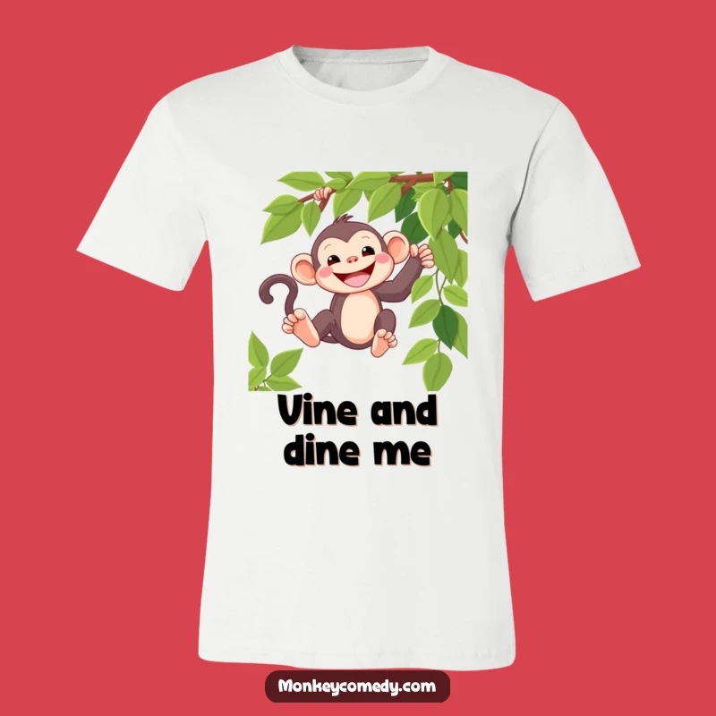 Funny Kawaii Monkey Grin T-Shirt - Adorable Jungle Swing Apparel
