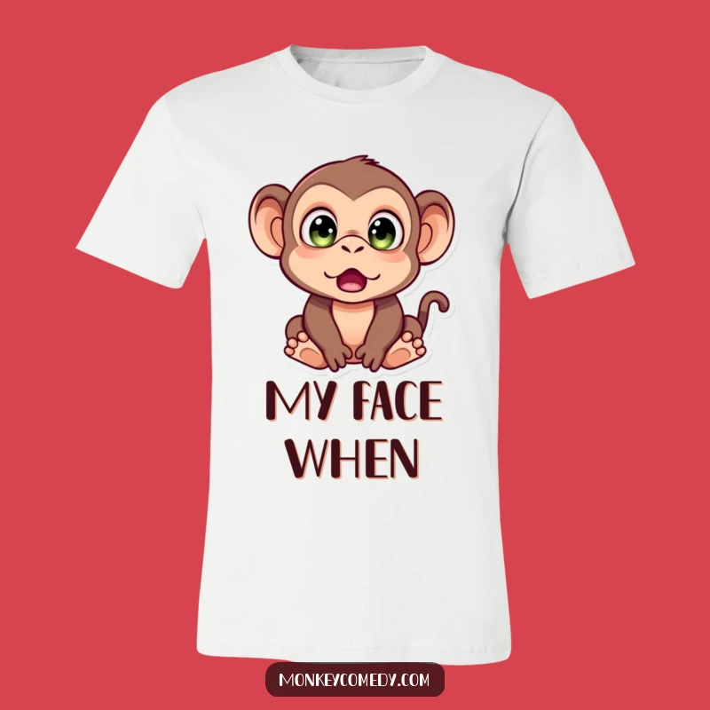 Funny Monkey Surprise T-Shirt: Wear Your Astonishment With Comedic Flair