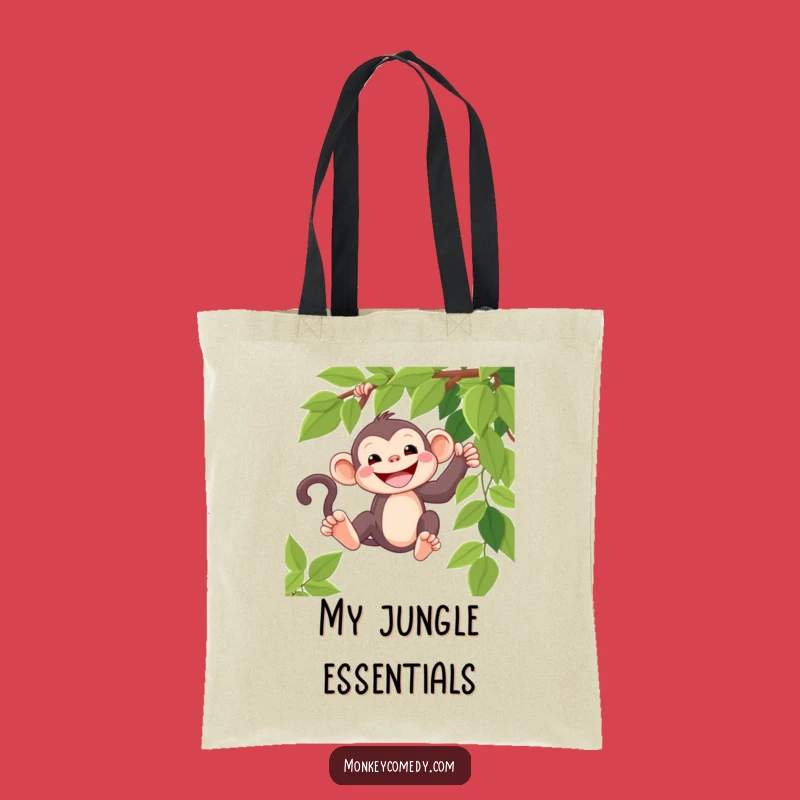 Funny Kawaii Monkey Grin Tote Bag - Carry Your Fun!