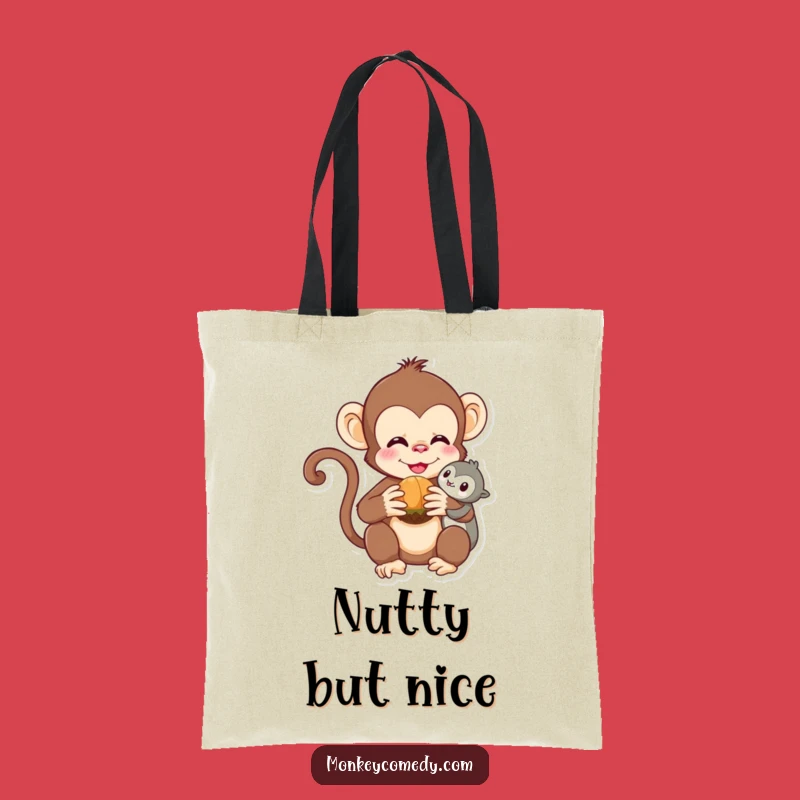 Funny Kawaii Monkey Tote Bag - Cute Friendship Accessory, Hilarious & Practical Gift!